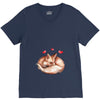Baby Fox Belly V-Neck Tee