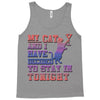my cat and i stay in tonight Tank Top