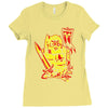 knight owl Ladies Fitted T-Shirt