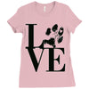 LOVE MY DOG Ladies Fitted T-Shirt
