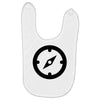 clock black Baby Bibs