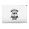 Super Cool Stepmom Of A Freaking Awesome Grandson Accessory Pouches