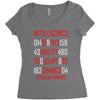 adapt or die encoded (white) Women's Triblend Scoop T-shirt