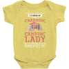 camping lady Baby Bodysuit