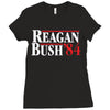 reagan bush '84 Ladies Fitted T-Shirt