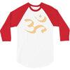om zeichen indien buddhisten meditation religion yoga 3/4 Sleeve Shirt