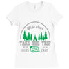 life is short take the trip buy the shoe Ladies Fitted T-Shirt
