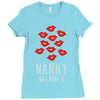 nanny was here Ladies Fitted T-Shirt
