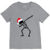 skeleton dabbing christmas V-Neck Tee