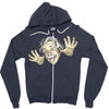 albert einstein Zipper Hoodie