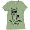 no drama llama Ladies Fitted T-Shirt