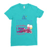 yoga and wine Ladies Fitted T-Shirt