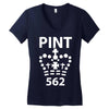 british pint funny Women's V-Neck T-Shirt