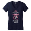 To The World My Daughter is Just a Nurse... Women's V-Neck T-Shirt