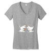 chicken fight Women's V-Neck T-Shirt