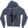 biker girl Zipper Hoodie