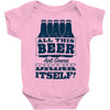all this beer Baby Onesie