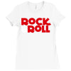 rock n roll Ladies Fitted T-Shirt