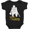 god of thunder Baby Bodysuit