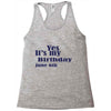 june 6 birthbay Racerback Tank