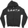 santa of the friends parody Zipper Hoodie