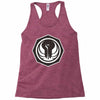 white and black Racerback Tank