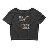 yes i can drive stick Crop Top