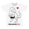 pregnant rex black color All Over Men's T-shirt