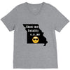 missouri eclipse   show me totality V-Neck Tee