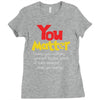 you matter Ladies Fitted T-Shirt