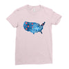 4th of July Ladies Fitted T-Shirt