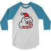 candy cane cat 3/4 Sleeve Shirt