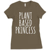 plant based princess Ladies Fitted T-Shirt
