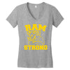 ram strong Women's V-Neck T-Shirt