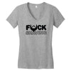 fuck shaving Women's V-Neck T-Shirt