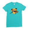 bat man and robin Ladies Fitted T-Shirt