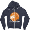 the man the myth the fishing Zipper Hoodie