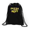 pizza slut funny diet gym workout new Drawstring Bags