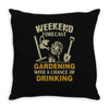 gardening Throw Pillow