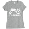 tractor driver for farmer and construction worker Ladies Fitted T-Shirt
