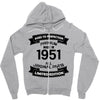 Premium Vintage 1951 Zipper Hoodie