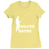 aster baiter mens rude fishing Ladies Fitted T-Shirt