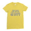the man,myth,legend scott Ladies Fitted T-Shirt