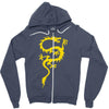 chinese dragon cool oriental asian kung fu Zipper Hoodie