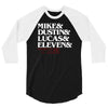 mike dustin lucas eleven will 3/4 Sleeve Shirt