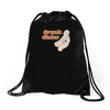 drunk dialer Drawstring Bags