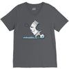 open wide V-Neck Tee