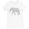 elephant filled5 cool Ladies Fitted T-Shirt