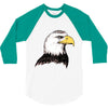 bald eagle 3/4 Sleeve Shirt