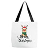 merry cristmas reindeer Tote Bags